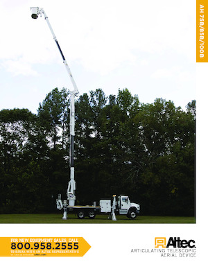 ट्रेलर माउंटेड आर्टिकुलेटिंग बूम लिफ्ट Altec AH75B