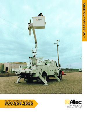 ट्रेलर माउंटेड आर्टिकुलेटिंग बूम लिफ्ट Altec AN55-OC+