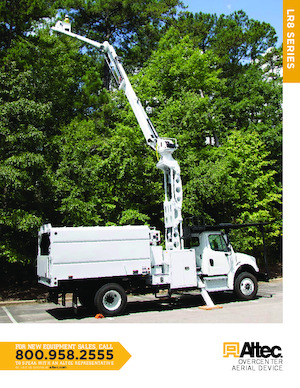 ट्रेलर माउंटेड आर्टिकुलेटिंग बूम लिफ्ट Altec LR856 RM