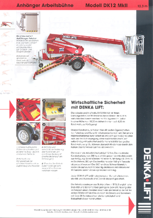 ट्रक माउंटेड आर्टिकुलेटिंग बूम लिफ्ट Denka-Lift - Rothlehner DK 12 MK II