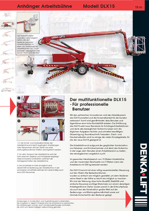 ट्रक माउंटेड आर्टिकुलेटिंग बूम लिफ्ट Denka-Lift - Rothlehner DLX 15