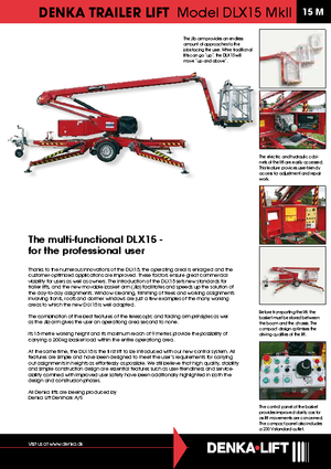 ट्रक माउंटेड आर्टिकुलेटिंग बूम लिफ्ट Denka-Lift - Rothlehner DLX 15