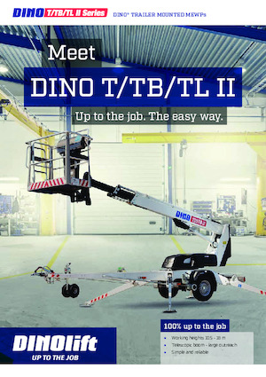 ट्रेलर माउंटेड टेलीस्कोपिक बूम लिफ्ट Dino Lift Dino 105TL 