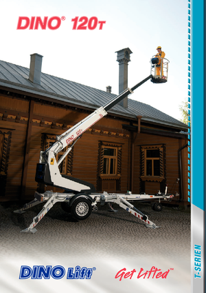 ट्रेलर माउंटेड टेलीस्कोपिक बूम लिफ्ट Dino Lift Dino 120T