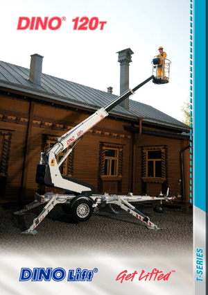 ट्रेलर माउंटेड टेलीस्कोपिक बूम लिफ्ट Dino Lift Dino 120T