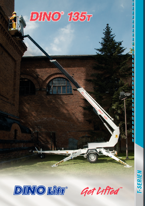 ट्रेलर माउंटेड टेलीस्कोपिक बूम लिफ्ट Dino Lift Dino 135T