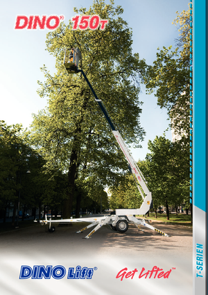 ट्रेलर माउंटेड टेलीस्कोपिक बूम लिफ्ट Dino Lift Dino 150T