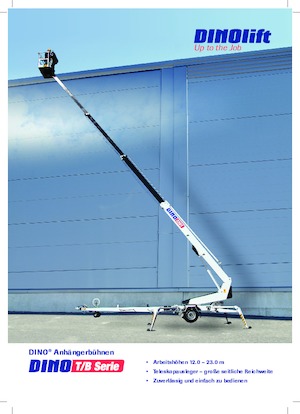 ट्रेलर माउंटेड टेलीस्कोपिक बूम लिफ्ट Dino Lift Dino 180T