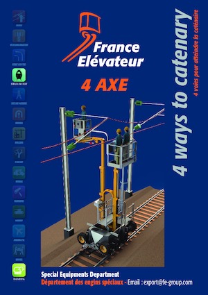 ट्रेलर माउंटेड टेलीस्कोपिक बूम लिफ्ट France Elévateur 4/AXES 
