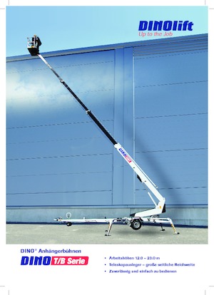 ट्रेलर माउंटेड टेलीस्कोपिक बूम लिफ्ट Dino Lift Dino 150T