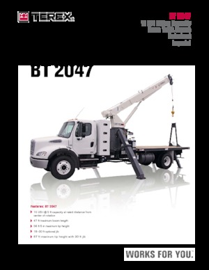 ट्रक क्रेन TEREX CRANES BT 2047
