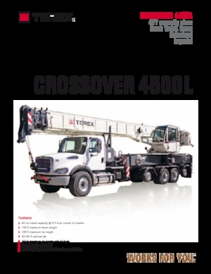 ट्रक क्रेन TEREX CRANES Crossover 4500L