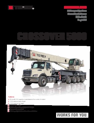 ट्रक क्रेन TEREX CRANES Crossover 5000