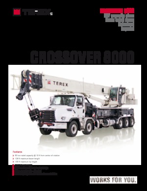 ट्रक क्रेन TEREX CRANES Crossover 8000