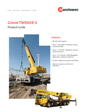 ट्रक क्रेन Grove TM500E-2