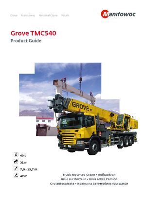 ट्रक क्रेन Grove TMC540