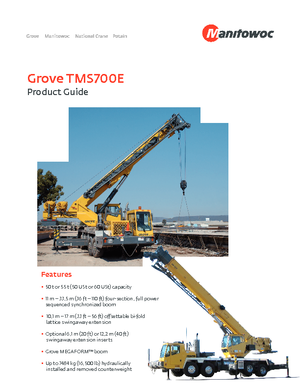 ट्रक क्रेन Grove TMS700E