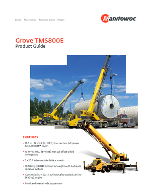 ट्रक क्रेन Grove TMS800E