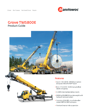 ट्रक क्रेन Grove TMS800E