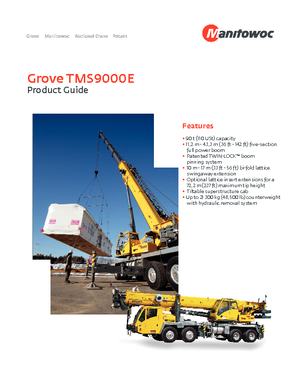 ट्रक क्रेन Grove TMS 9000 E