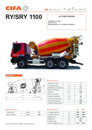 ट्रक मिक्सर CIFA RY 1100