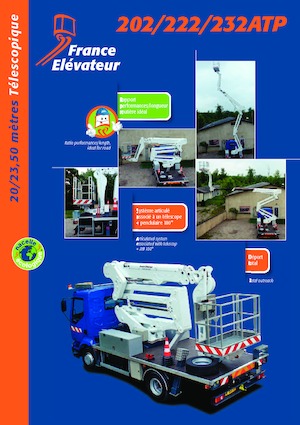 ट्रक माउंटेड टेलीस्कोपिक बूम लिफ्ट France Elévateur 232 ATP