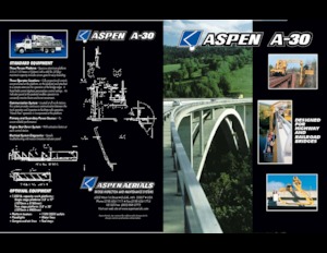 ट्रेलर माउंटेड आर्टिकुलेटिंग बूम लिफ्ट Aspen Aerials  A-30 