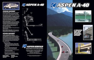 ट्रेलर माउंटेड आर्टिकुलेटिंग बूम लिफ्ट Aspen Aerials  A-40 