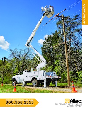 ट्रेलर माउंटेड आर्टिकुलेटिंग बूम लिफ्ट Altec AT37M/P