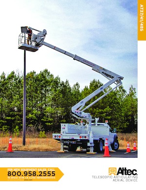 ट्रेलर माउंटेड आर्टिकुलेटिंग बूम लिफ्ट Altec AT48S