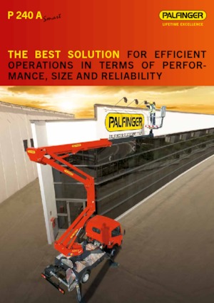 ट्रेलर माउंटेड आर्टिकुलेटिंग बूम लिफ्ट Palfinger P 240 A