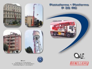 ट्रेलर माउंटेड आर्टिकुलेटिंग बूम लिफ्ट Benelligru P35 RC