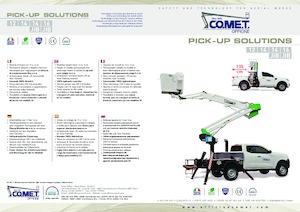 ट्रेलर माउंटेड आर्टिकुलेटिंग बूम लिफ्ट Comet PICK-UP X4-14 