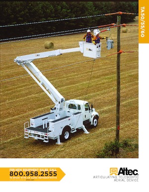 ट्रेलर माउंटेड आर्टिकुलेटिंग बूम लिफ्ट Altec TA55