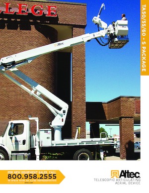 ट्रेलर माउंटेड आर्टिकुलेटिंग बूम लिफ्ट Altec TA55S