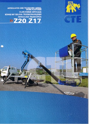ट्रेलर माउंटेड आर्टिकुलेटिंग बूम लिफ्ट CTE Z 20