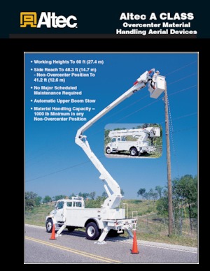 ट्रेलर माउंटेड आर्टिकुलेटिंग बूम लिफ्ट Altec A47-OC