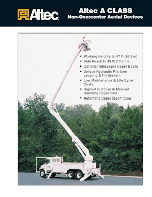 ट्रेलर माउंटेड आर्टिकुलेटिंग बूम लिफ्ट Altec A65