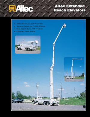 ट्रेलर माउंटेड आर्टिकुलेटिंग बूम लिफ्ट Altec A77T-E93