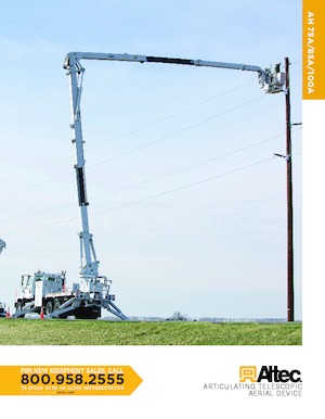 ट्रेलर माउंटेड आर्टिकुलेटिंग बूम लिफ्ट Altec AH100A