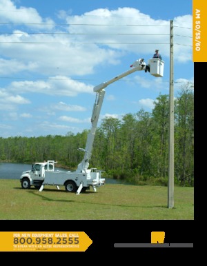 ट्रेलर माउंटेड आर्टिकुलेटिंग बूम लिफ्ट Altec AM60