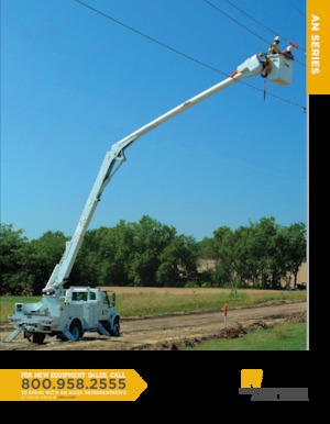 ट्रेलर माउंटेड आर्टिकुलेटिंग बूम लिफ्ट Altec AN55E