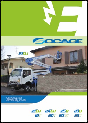 ट्रेलर माउंटेड आर्टिकुलेटिंग बूम लिफ्ट Socage forSte 25 D