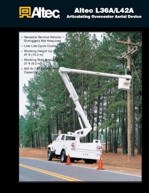 ट्रेलर माउंटेड आर्टिकुलेटिंग बूम लिफ्ट Altec L36A