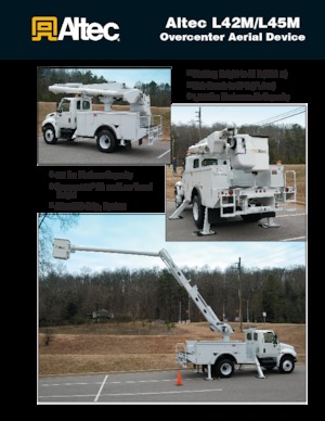 ट्रेलर माउंटेड आर्टिकुलेटिंग बूम लिफ्ट Altec L45M