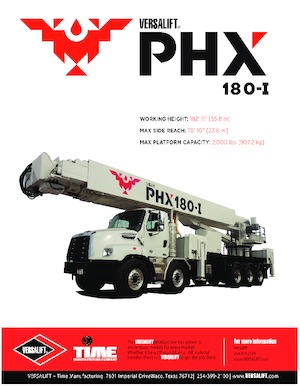 ट्रेलर माउंटेड आर्टिकुलेटिंग बूम लिफ्ट Versalift PHX-180-I (PHOENIX)