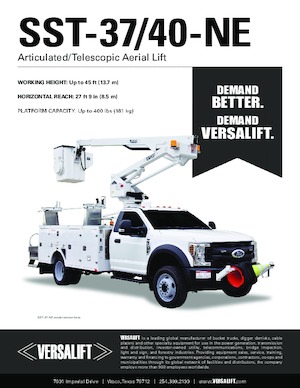 ट्रेलर माउंटेड आर्टिकुलेटिंग बूम लिफ्ट Versalift SST-37-NE