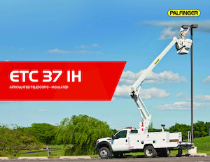 ट्रक माउंटेड आर्टिकुलेटिंग बूम लिफ्ट Palfinger ETC 37 IH