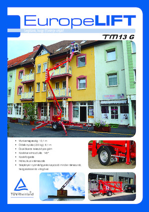 ट्रेलर माउंटेड आर्टिकुलेटिंग बूम लिफ्ट EuropeLift TM 13 G