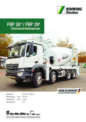 ट्रक-माउंटेड कंक्रीट पंप SCHWING-Stetter FBP 26-4